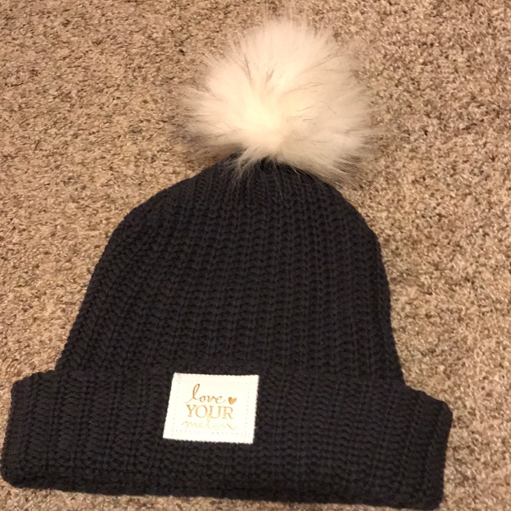Love your melon gray/black beanie